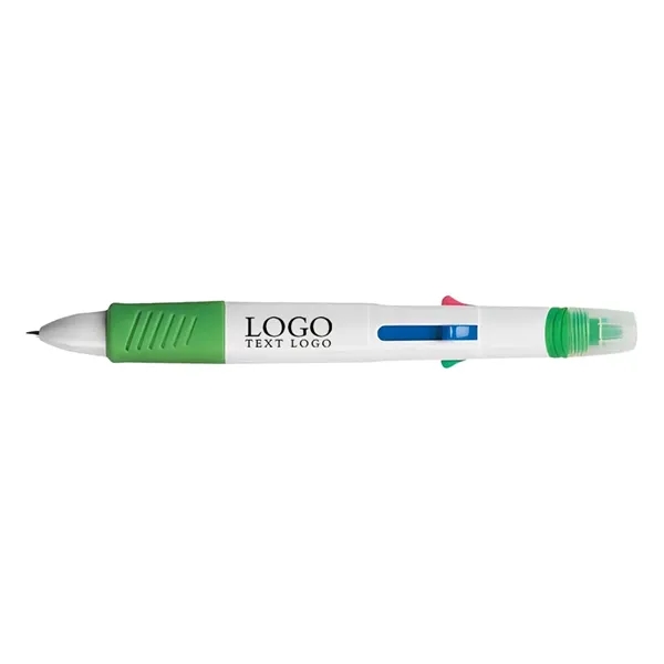 Promo 4 Ink Color Quatro Pen With Highlighter - Promo 4 Ink Color Quatro Pen With Highlighter - Image 5 of 6