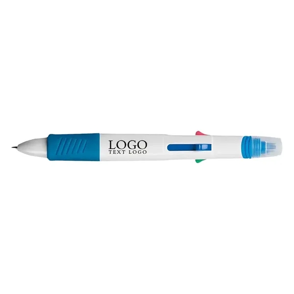 Promo 4 Ink Color Quatro Pen With Highlighter - Promo 4 Ink Color Quatro Pen With Highlighter - Image 6 of 6