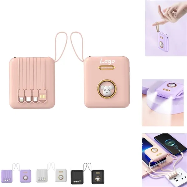 Cute Mini Portable Charger 6000mAh Power Bank - Cute Mini Portable Charger 6000mAh Power Bank - Image 0 of 5