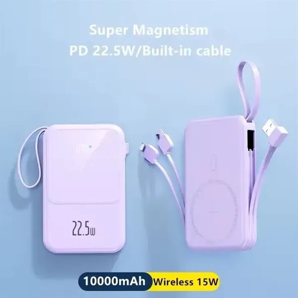 22.5W Magnetic PD Fast Charging 10000mAh Power Bank - 22.5W Magnetic PD Fast Charging 10000mAh Power Bank - Image 2 of 5