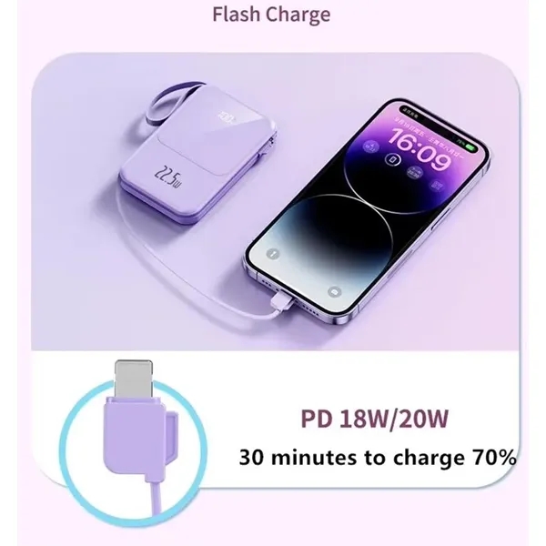 22.5W Magnetic PD Fast Charging 10000mAh Power Bank - 22.5W Magnetic PD Fast Charging 10000mAh Power Bank - Image 4 of 5