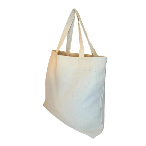 Medium Weight Canvas Tote Bag with Self Handles - Medium Weight Canvas Tote Bag with Self Handles - Image 2 of 8