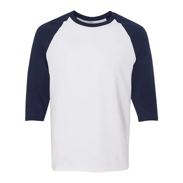 Gildan 100% Cotton Raglan Three Quarter Sleeve T Shirt - Gildan 100% Cotton Raglan Three Quarter Sleeve T Shirt - Image 9 of 12