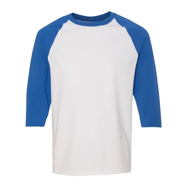 Gildan 100% Cotton Raglan Three Quarter Sleeve T Shirt - Gildan 100% Cotton Raglan Three Quarter Sleeve T Shirt - Image 12 of 12