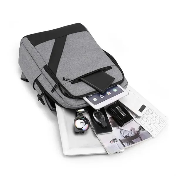 30L Waterproof Business Men'S Retro Office Laptop Backpack - 30L Waterproof Business Men'S Retro Office Laptop Backpack - Image 1 of 4