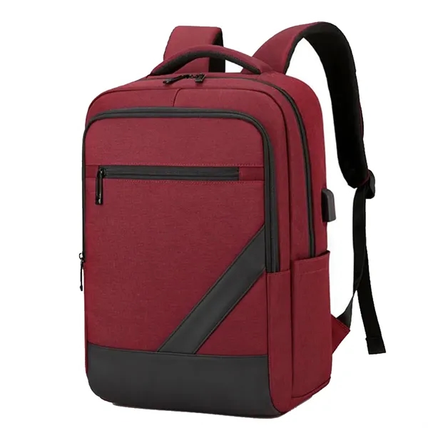 30L Waterproof Business Men'S Retro Office Laptop Backpack - 30L Waterproof Business Men'S Retro Office Laptop Backpack - Image 3 of 4