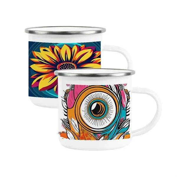 12 oz. Fine Stainless Steel Enamel Cup - 12 oz. Fine Stainless Steel Enamel Cup - Image 0 of 2