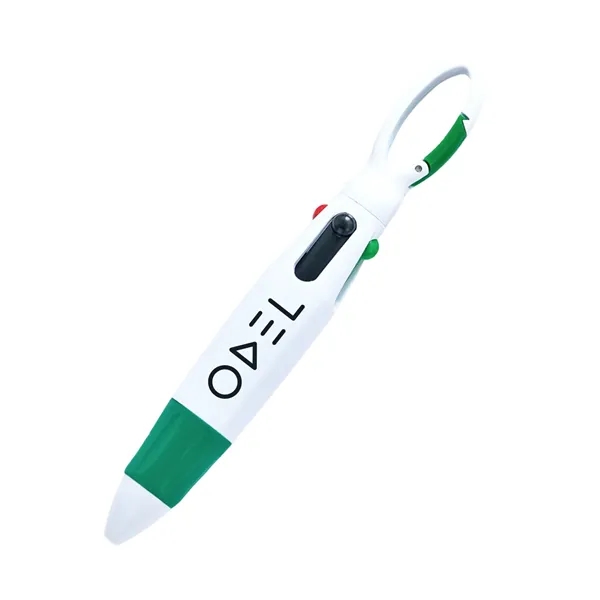 Quad-color Carabiner Pen - Quad-color Carabiner Pen - Image 0 of 7