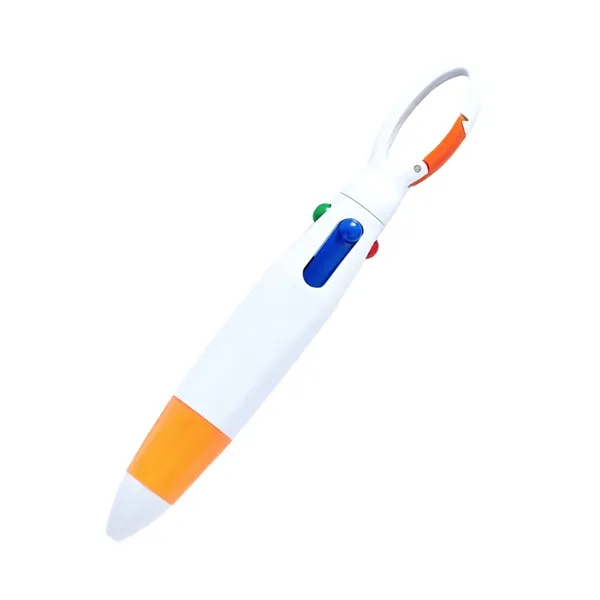 Quad-color Carabiner Pen - Quad-color Carabiner Pen - Image 3 of 7