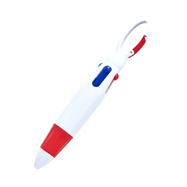 Quad-color Carabiner Pen - Quad-color Carabiner Pen - Image 4 of 7