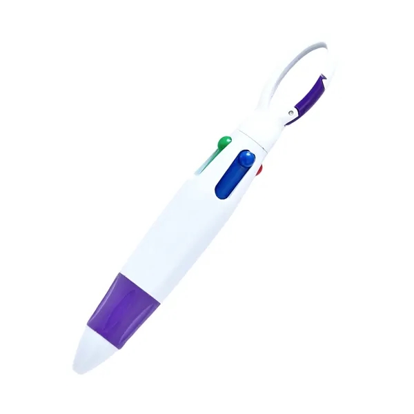 Quad-color Carabiner Pen - Quad-color Carabiner Pen - Image 6 of 7