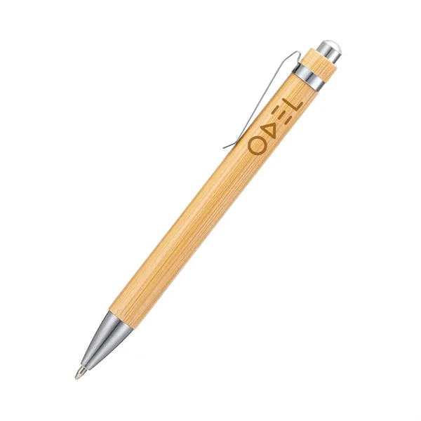 Bamboo Retractable Ballpoint Pen - Bamboo Retractable Ballpoint Pen - Image 0 of 1