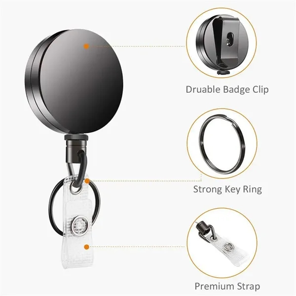 Heavy Duty Retractable Badge Holder Reel - Heavy Duty Retractable Badge Holder Reel - Image 2 of 4