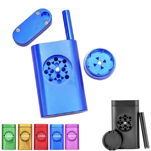 4-Piece Herb Grinder with Pollen Catcher and Mini Scraper - 4-Piece Herb Grinder with Pollen Catcher and Mini Scraper - Image 0 of 2