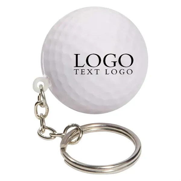 Golf Stress Ball Keychain - Golf Stress Ball Keychain - Image 2 of 2