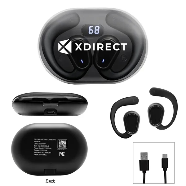 Open Ear TWS Earbuds With Charging Case - Open Ear TWS Earbuds With Charging Case - Image 1 of 2