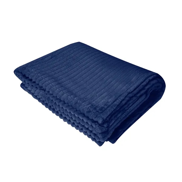 Raleigh Recycled Ribbed Flannel Blanket - Raleigh Recycled Ribbed Flannel Blanket - Image 2 of 3