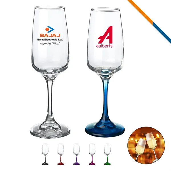 Elegant Champagne Flutes - 7 OZ. - Elegant Champagne Flutes - 7 OZ. - Image 0 of 9
