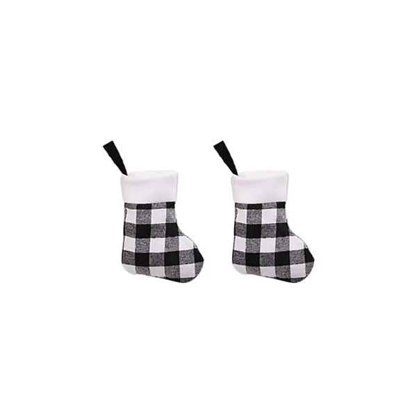 Plaid Christmas Stocking Ornament (Small) - Plaid Christmas Stocking Ornament (Small) - Image 5 of 6