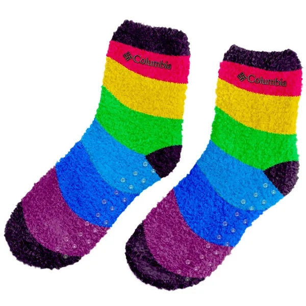 Fluffy Non-Slip Jacquard Grip Socks - Fluffy Non-Slip Jacquard Grip Socks - Image 2 of 5