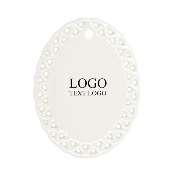 Lace Style Full Color Ceramic Ornaments - Lace Style Full Color Ceramic Ornaments - Image 6 of 9