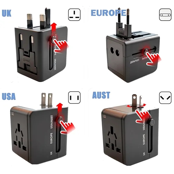 Worldwide All in One Universal Travel Adapter - Worldwide All in One Universal Travel Adapter - Image 3 of 3