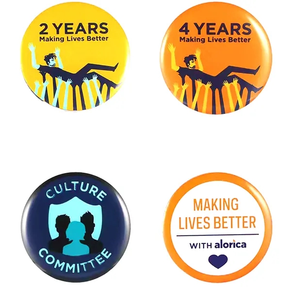 3'' Round Custom Buttons - 3'' Round Custom Buttons - Image 2 of 2