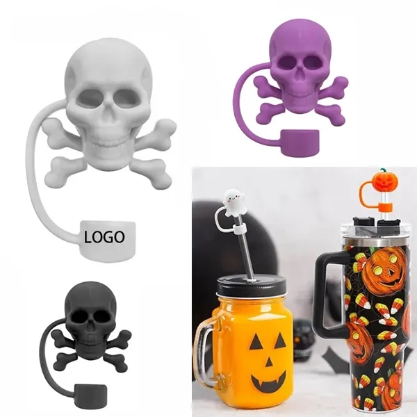 Halloween Silicone Straw Covers Toppers - Halloween Silicone Straw Covers Toppers - Image 0 of 2