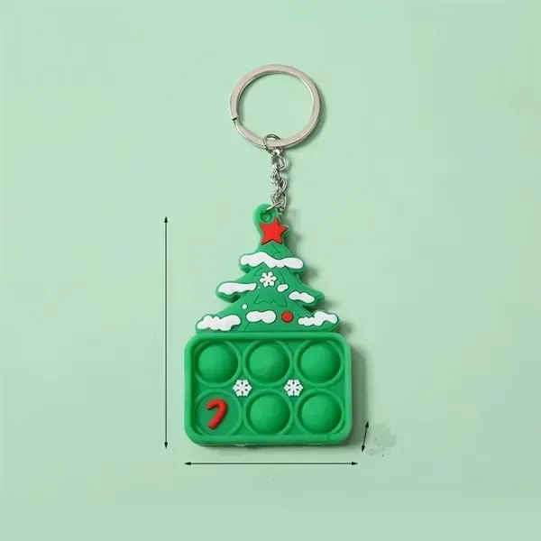 Christmas Ornament Push Bubble Pop Toy Keychain - Christmas Ornament Push Bubble Pop Toy Keychain - Image 4 of 7