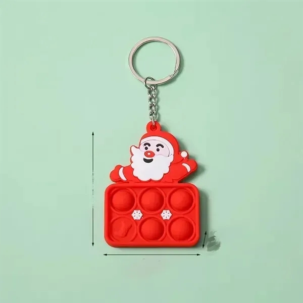 Christmas Ornament Push Bubble Pop Toy Keychain - Christmas Ornament Push Bubble Pop Toy Keychain - Image 5 of 7