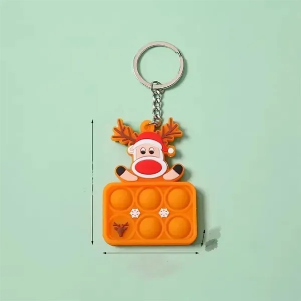Christmas Ornament Push Bubble Pop Toy Keychain - Christmas Ornament Push Bubble Pop Toy Keychain - Image 6 of 7