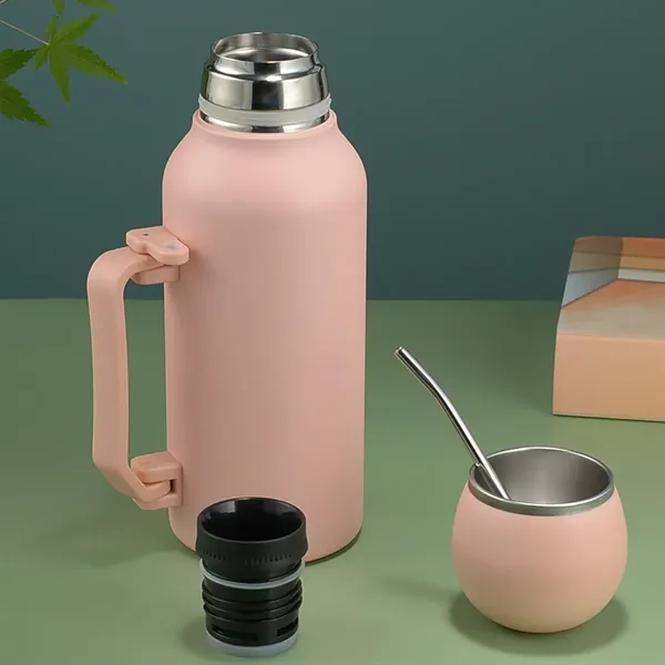 stainless steel water bottle with spoon - stainless steel water bottle with spoon - Image 3 of 4