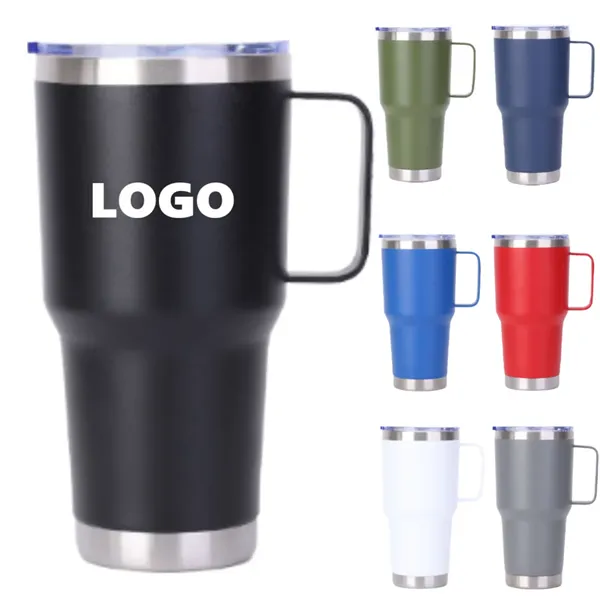 20 Oz Tumbler With Handle Lid - 20 Oz Tumbler With Handle Lid - Image 0 of 7