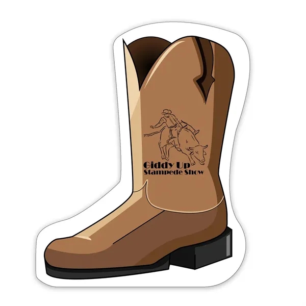 Cowboy Boot Shaped NoteKeeper™ Magnet 20 mil - Cowboy Boot Shaped NoteKeeper™ Magnet 20 mil - Image 0 of 4