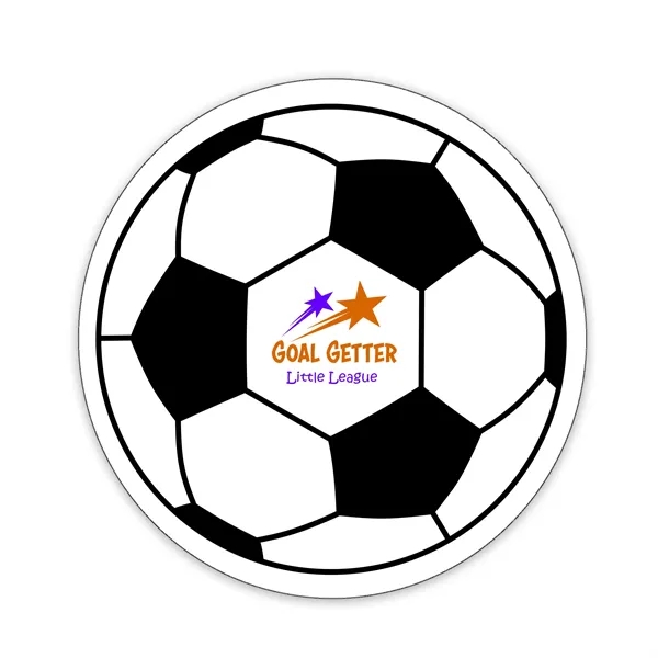 Soccer Ball Shaped NoteKeeper™ Magnet 35 mil - Soccer Ball Shaped NoteKeeper™ Magnet 35 mil - Image 0 of 3