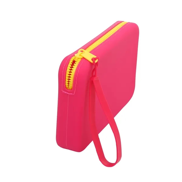 Soft Silicone Makeup Storage Bag For Men And Women - Soft Silicone Makeup Storage Bag For Men And Women - Image 3 of 5