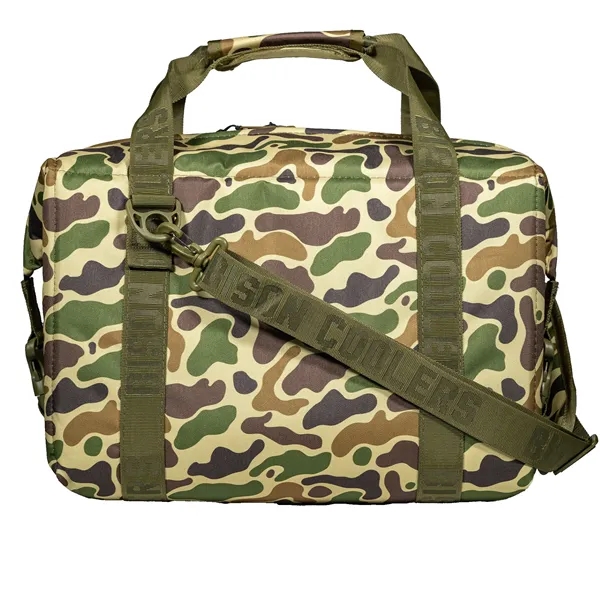 Bison 24 Can - Duck Camo - Made in USA - SoftPak Cooler - Bison 24 Can - Duck Camo - Made in USA - SoftPak Cooler - Image 0 of 2