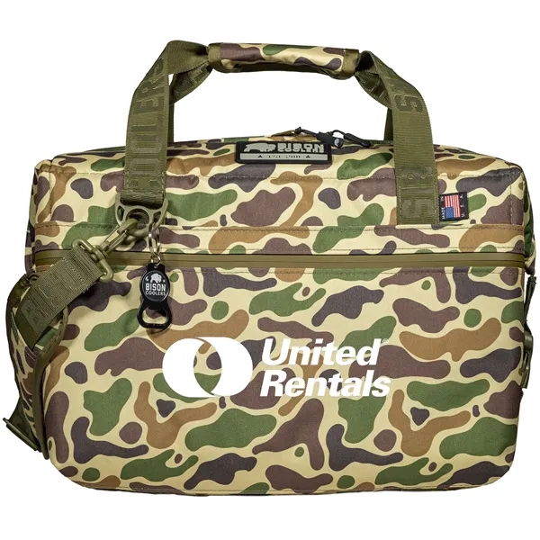 Bison 24 Can - Duck Camo - Made in USA - SoftPak Cooler - Bison 24 Can - Duck Camo - Made in USA - SoftPak Cooler - Image 1 of 2