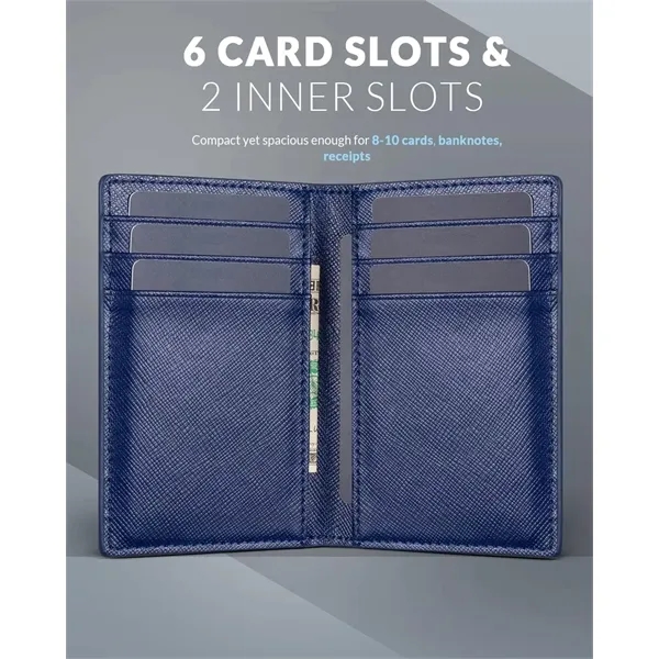 RFID Bifold Wallet-Genuine Leather - RFID Bifold Wallet-Genuine Leather - Image 1 of 12