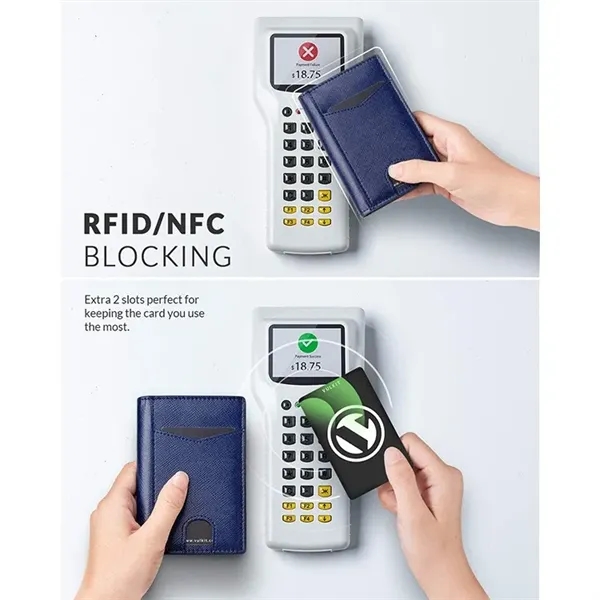 RFID Bifold Wallet-Genuine Leather - RFID Bifold Wallet-Genuine Leather - Image 3 of 12