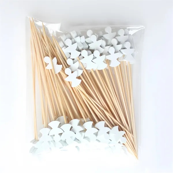 100PCS/ SET Christmas Fruit Disposable Bamboo Sticks - 100PCS/ SET Christmas Fruit Disposable Bamboo Sticks - Image 3 of 4