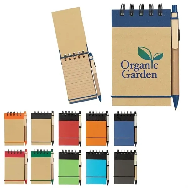 Eco Mini Jotter &amp; Pen - Eco Mini Jotter &amp; Pen - Image 0 of 6