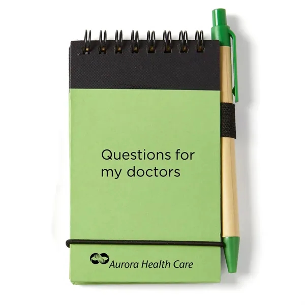 Eco Mini Jotter &amp; Pen - Eco Mini Jotter &amp; Pen - Image 1 of 6