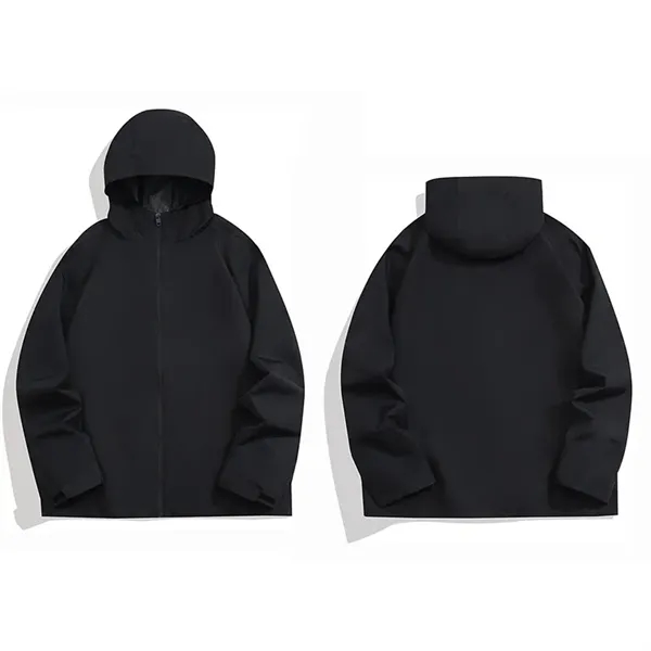 Lightweight Unisex Jacket Hooded Windbreaker - Lightweight Unisex Jacket Hooded Windbreaker - Image 1 of 7