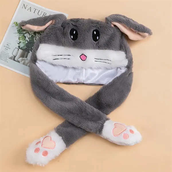 Plush Jumping Ear Hat - Plush Jumping Ear Hat - Image 1 of 5