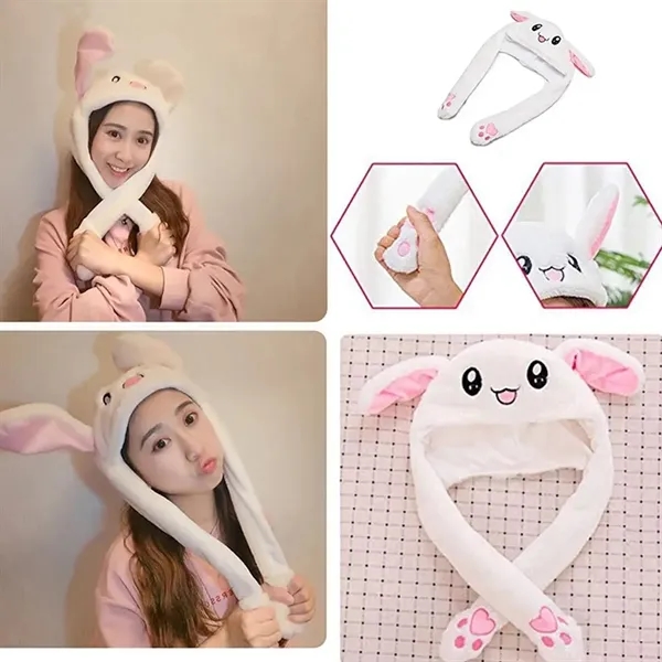 Plush Jumping Ear Hat - Plush Jumping Ear Hat - Image 4 of 5