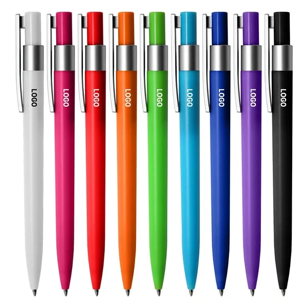 Push Color Plastic Ballpoint Pen - Push Color Plastic Ballpoint Pen - Image 0 of 9