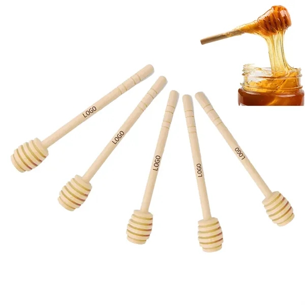 Mini Wooden Honey Stirrers - Mini Wooden Honey Stirrers - Image 0 of 2