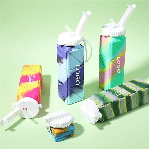 Foldable Sports Water Bottle, - Foldable Sports Water Bottle, - Image 1 of 3