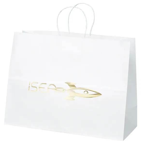Vogue - White Shopper - Foil Print